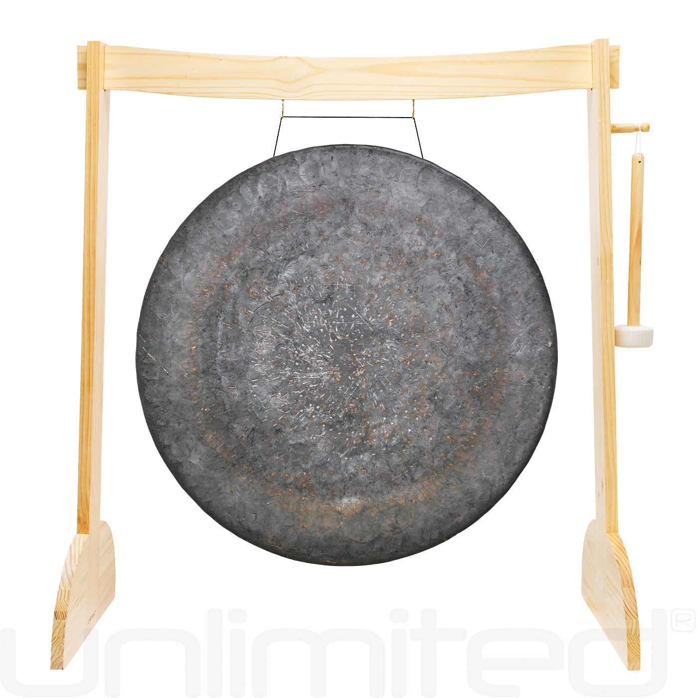 38" Gongs on the Large Lunaphonic Wood Gong Stand Mother Tesla