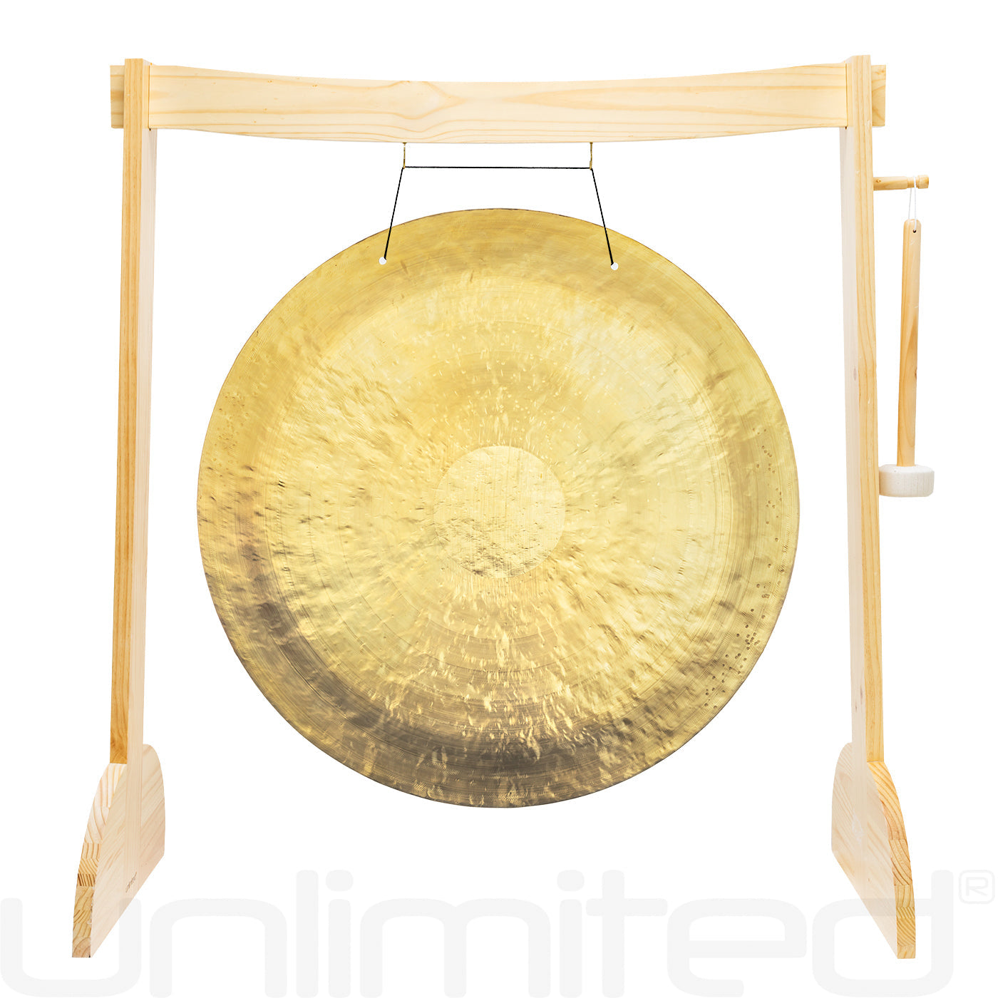 38" Gongs on the Large Lunaphonic Wood Gong Stand Wind