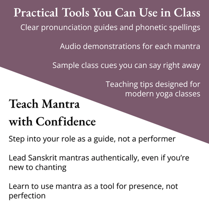 Mantras For Your Yoga Classes Course by Asivana Yoga Benefits