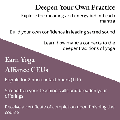 Mantras For Your Yoga Classes Course by Asivana Yoga Benefits