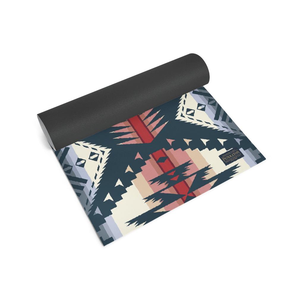 Yune Yoga Mat Pendleton Eagle Rock Maroon by Yune Yoga