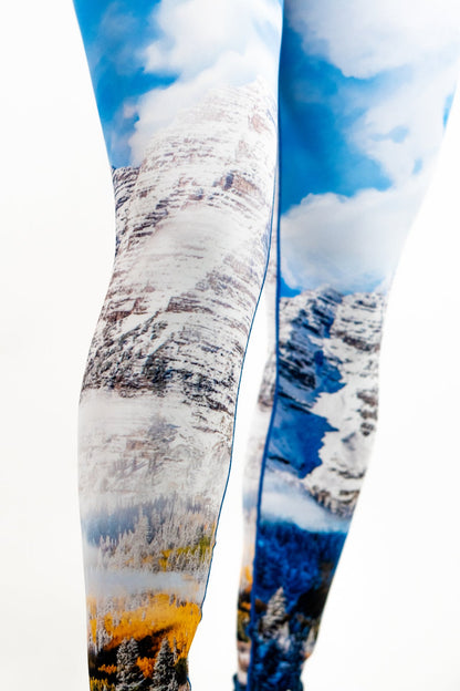 Maroon Bells Fall Yoga Pants Details
