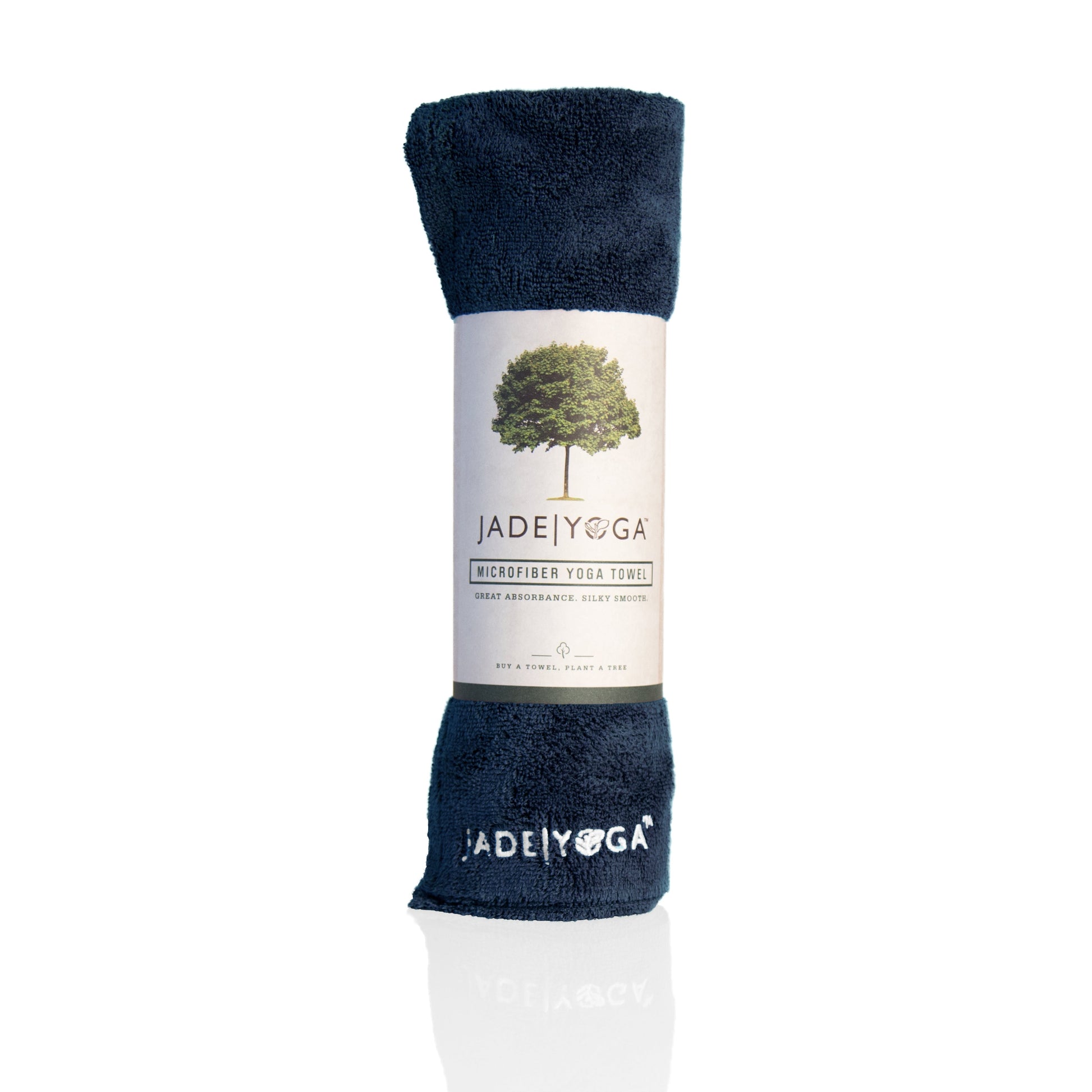 Jade Microfiber Yoga Towel Midnight Blue