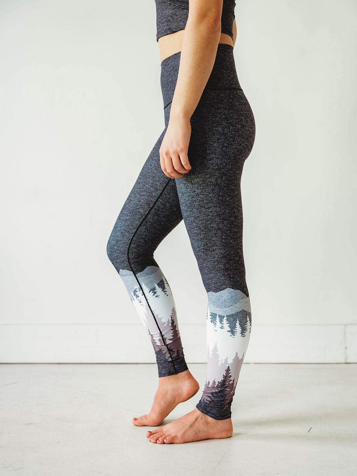 Mauve Summit Yoga Pants Side