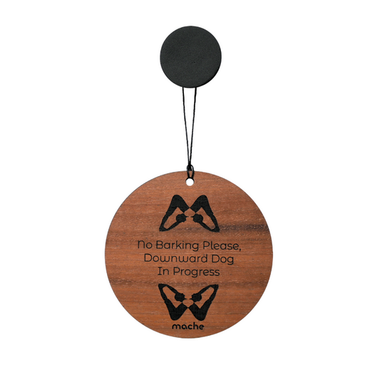 Self Care Sign | Downdog Medallion Walnet