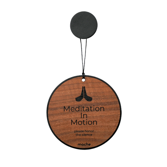 Self Care Sign | Meditation Medallion Walnut