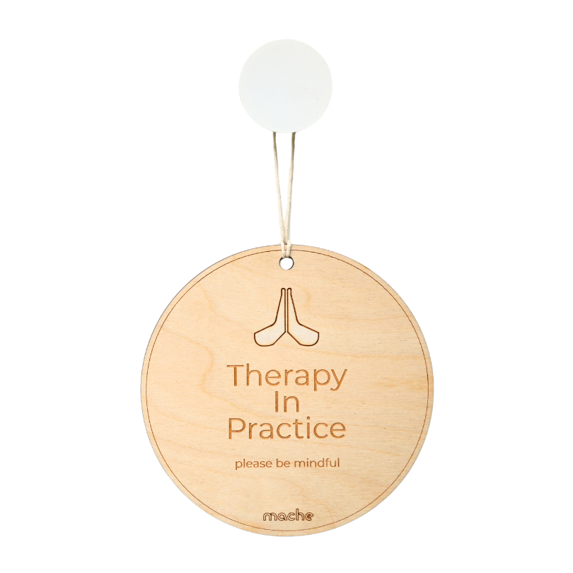 Self Care Sign | Therapy Medallion Birch