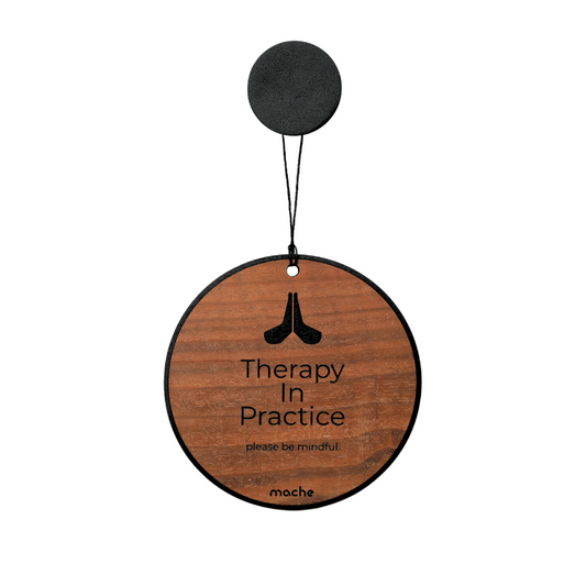 Self Care Sign | Therapy Medallion Walnut