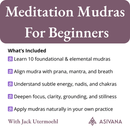 Meditation Mudras for Beginners Course What is Included