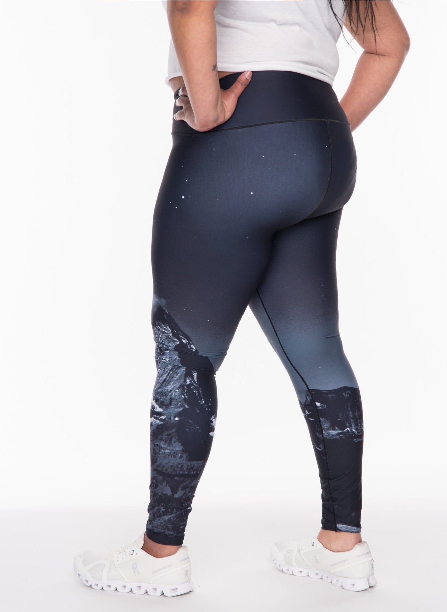 Midnight Mountain Yoga Pants Lifestyle