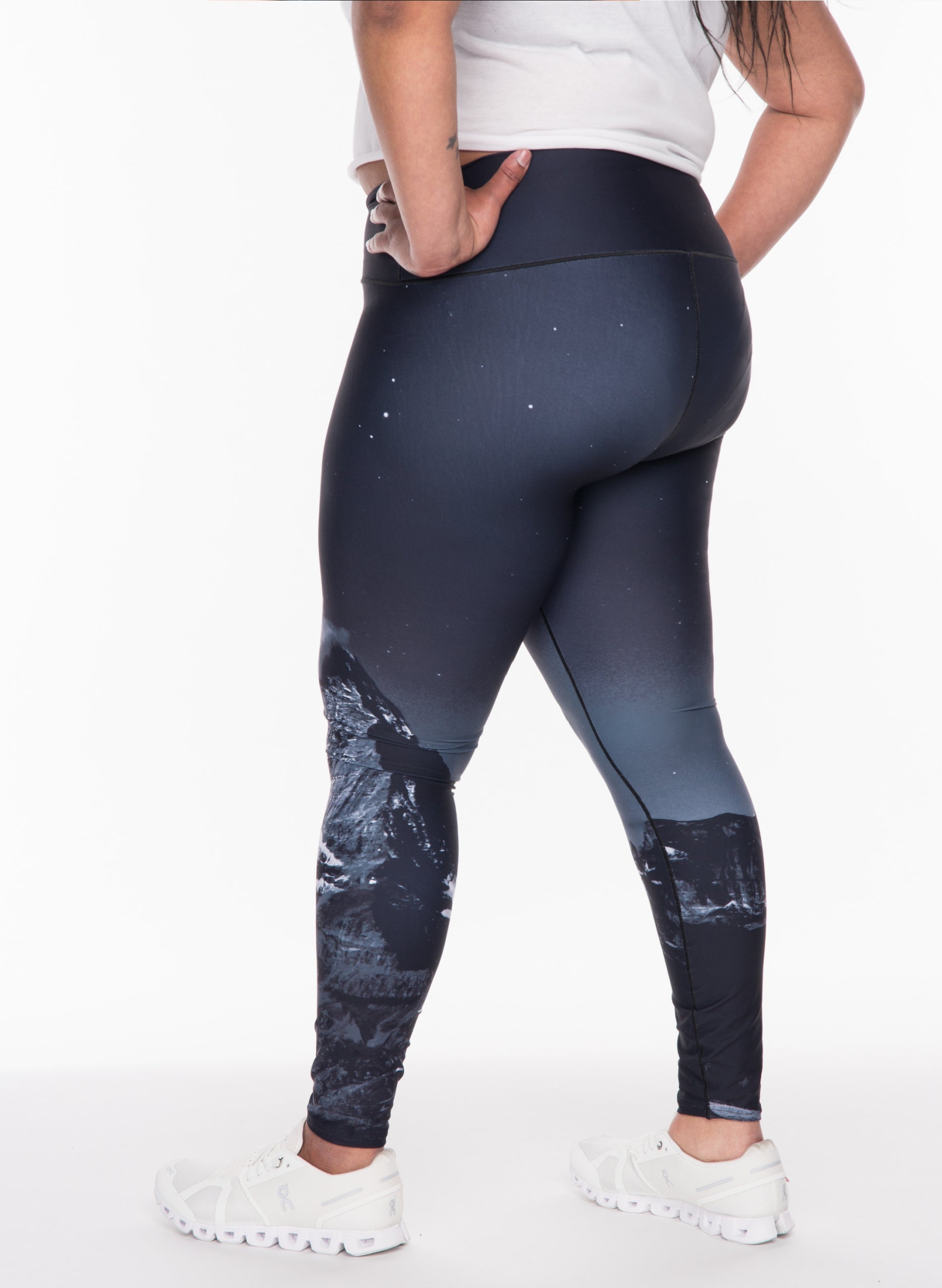 Midnight Mountain Yoga Pants Lifestyle