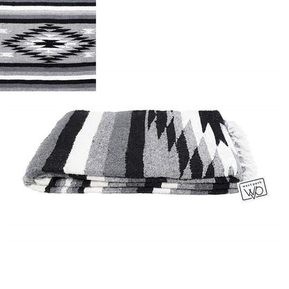 Midnight Diamond Yoga Blanket Folded and Details