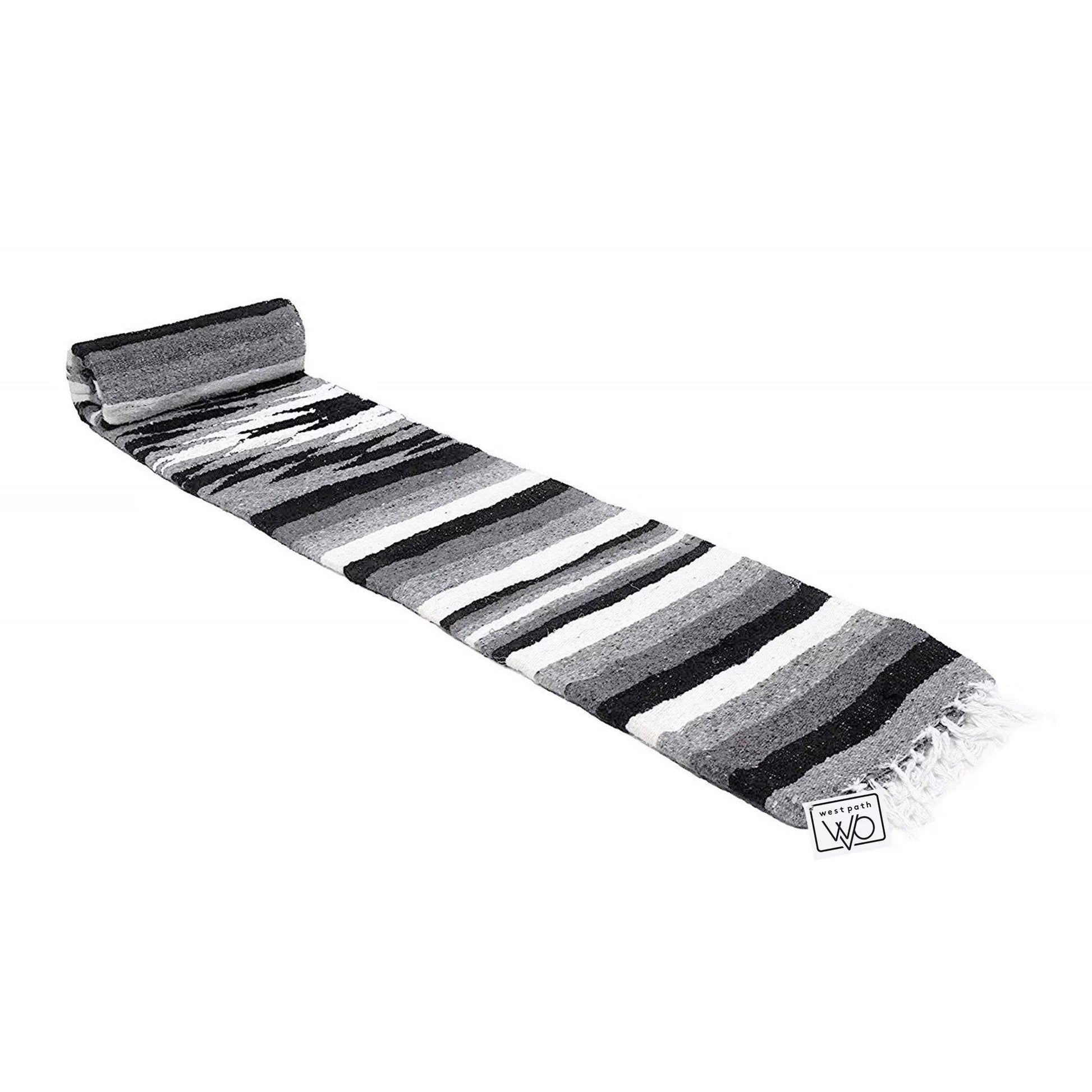 Midnight Diamond Yoga Blanket Rolled Out