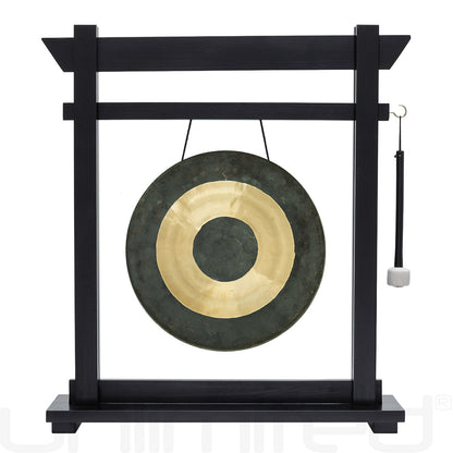 Black Moksha Joe Gong Stand Set - Stand with 14" Gong Chau