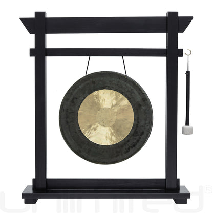Black Moksha Joe Gong Stand Set - Stand with 14" Gong Dark Star