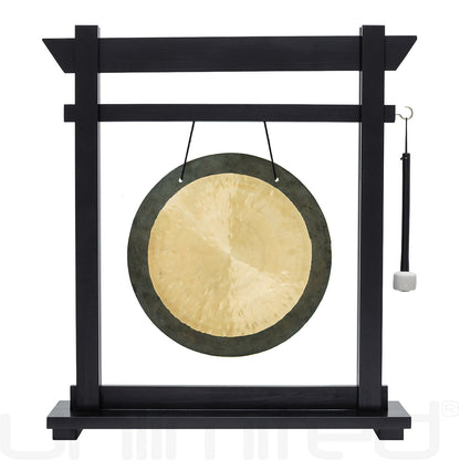 Black Moksha Joe Gong Stand Set - Stand with 14" Gong Dark Wind