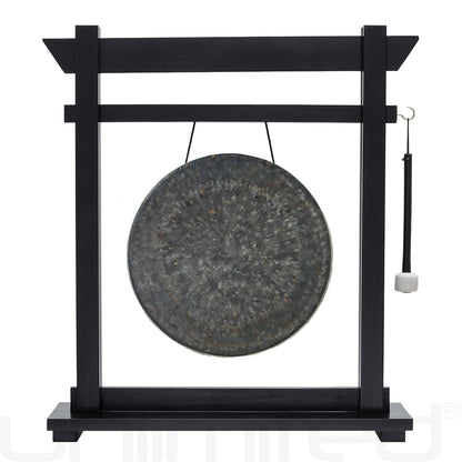 Black Moksha Joe Gong Stand Set - Stand with 14" Gong Mo Tesla