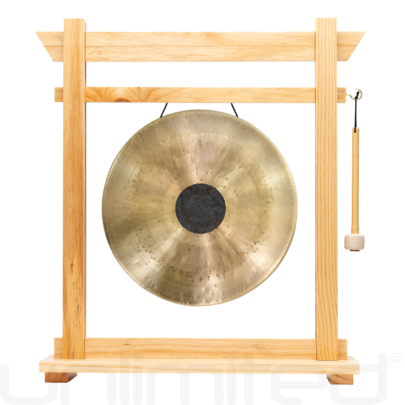 14" Gongs on the Moksha Joe Gong Stand Chocolate Drop