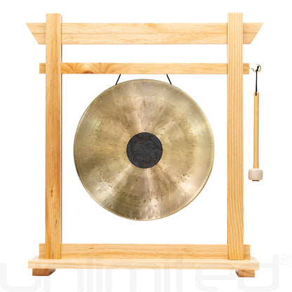 14" Gongs on the Moksha Joe Gong Stand Chocolate Drop
