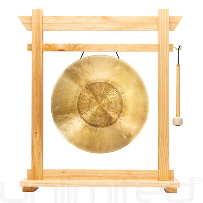 14" Gongs on the Moksha Joe Gong Stand Tiger