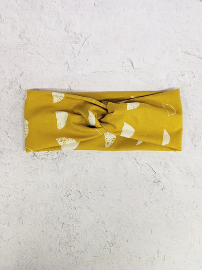 Moon Phases Mustard - Faux Knot Headband