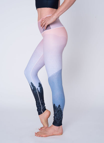 Mountain Twilight Yoga Pants Side