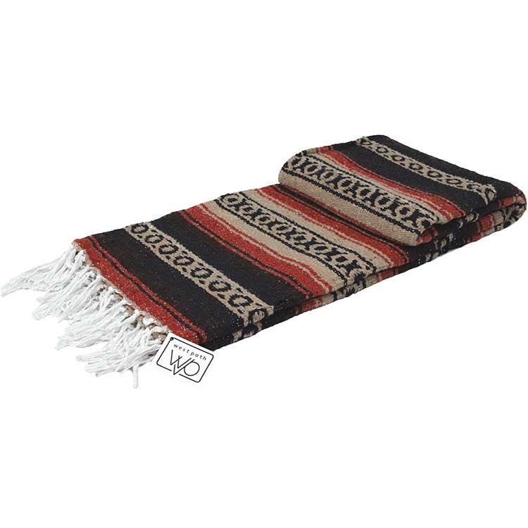 Natural Earth Falsa Yoga Blanket Laid Out