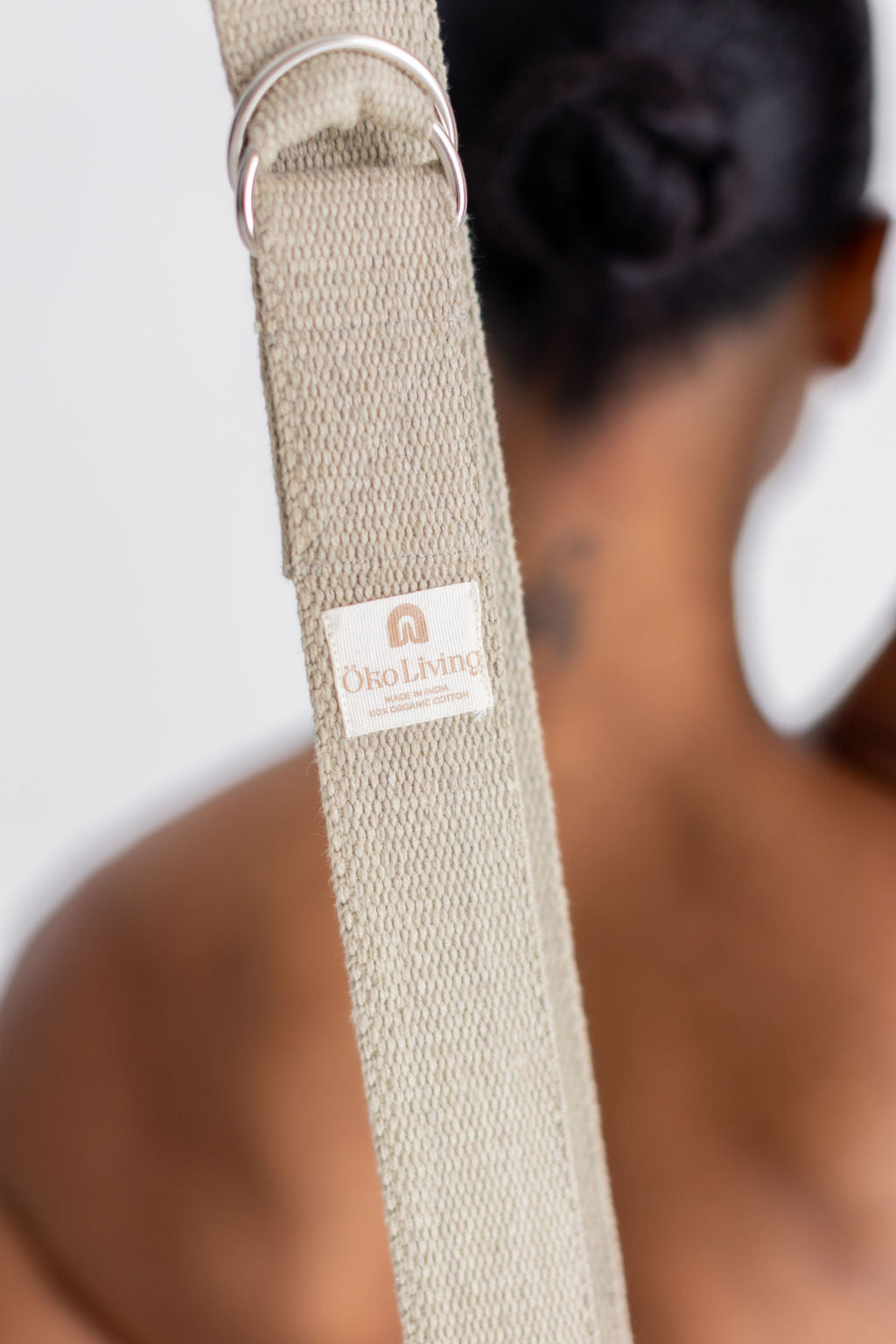 Naturally Dyed Organic Cotton Yoga Strap