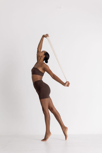 Naturally Dyed Organic Cotton Yoga Strap Dancing