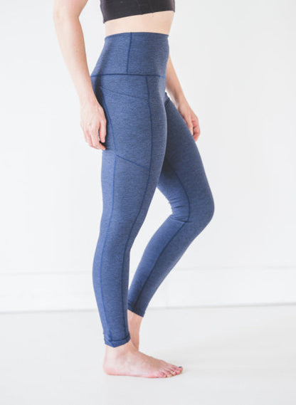 Navy Wander Pocket Yoga Pants
