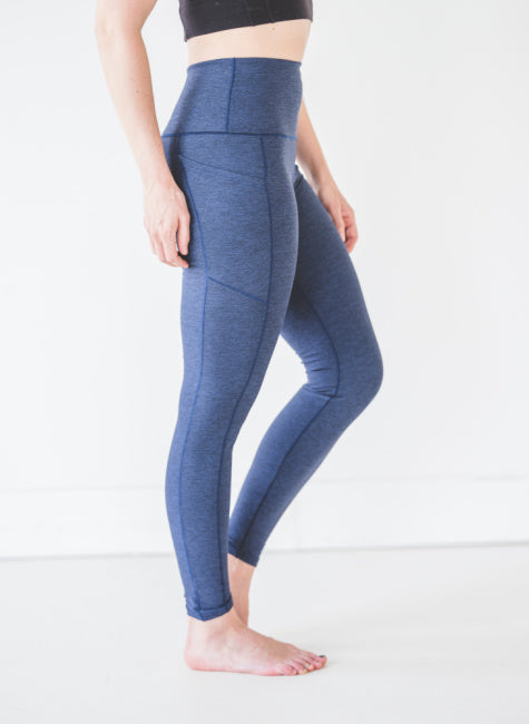 Navy Wander Pocket Yoga Pants