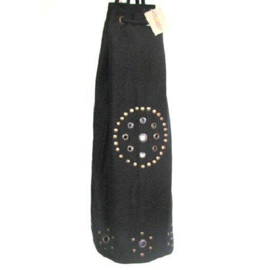 OMSutra Chakra Rivet Yoga Mat Bag Black