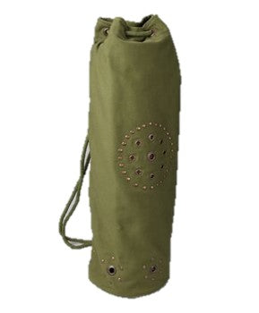 OMSutra Chakra Rivet Yoga Mat Bag Olive