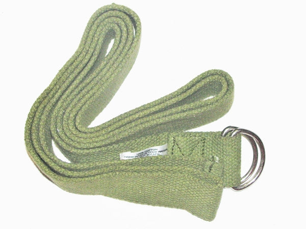 OMSutra Yoga Strap - 10 ft - D-Ring Olive Green