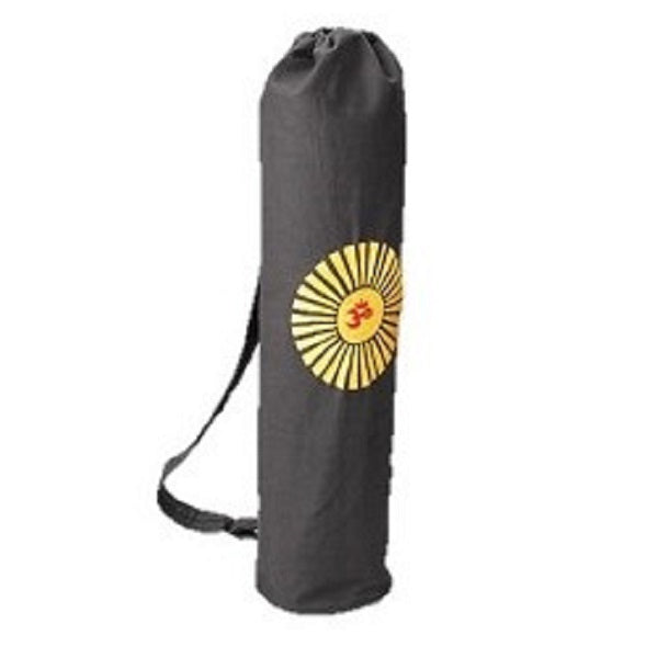 OM Surya Yoga Mat Bag (embroidered) Black