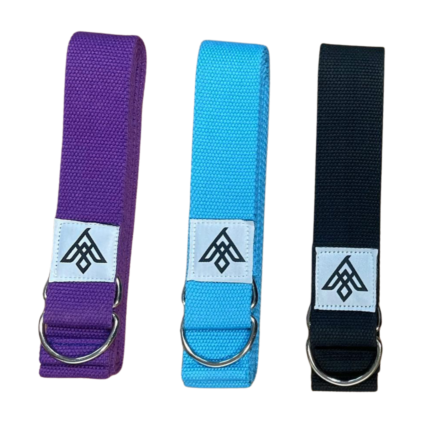 Odyssey Yoga Strap color assortment (amethyst, turquoise, onyx)