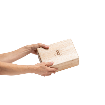 Yoga Block | Balsa Wood + Beeswax Held