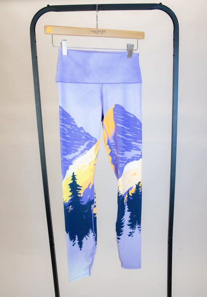 Painted Peaks Yoga Pants Hanging