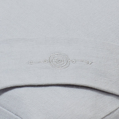 Pebble Organic Meditation Cushion Set Up Close