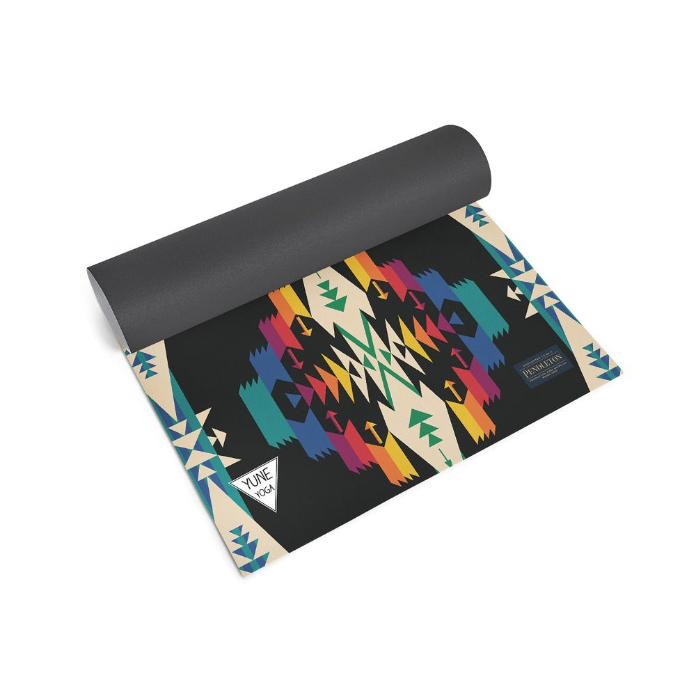 Pendleton x Yune Yoga - Tucson Yoga Mat Rolled Out