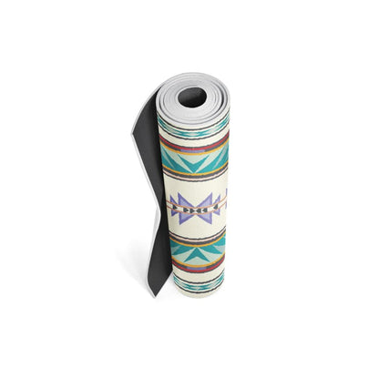 Pendleton x Yune Yoga - Turquoise Ridge Yoga Mat Rolled Up
