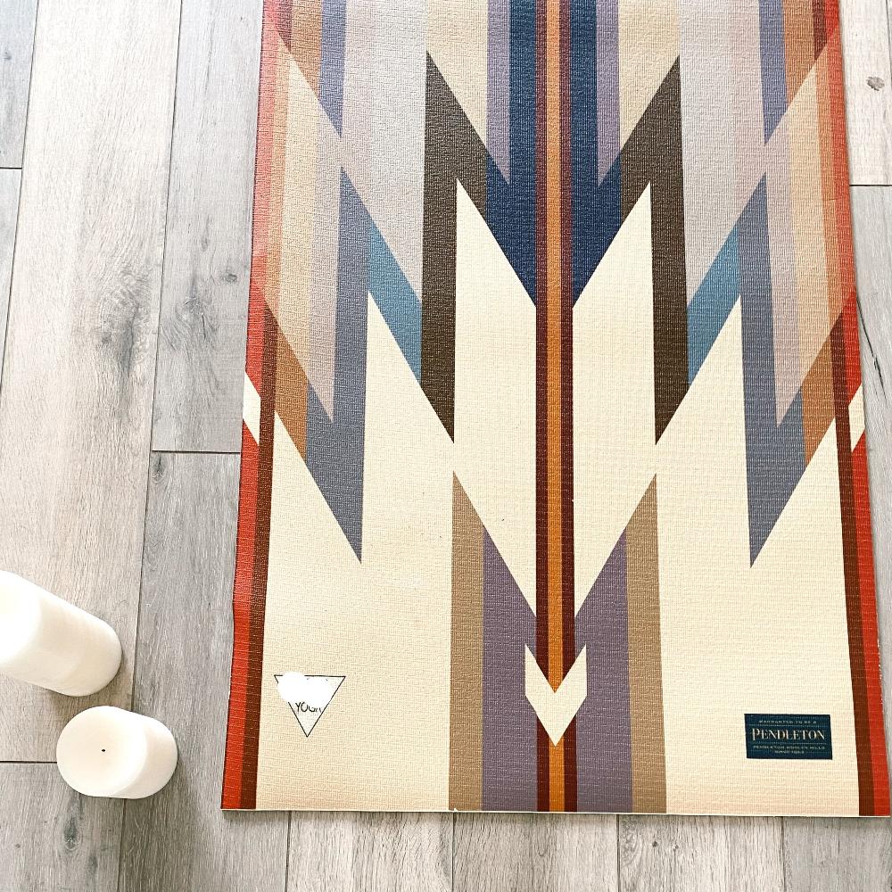 Pendleton x Yune Yoga - Wyeth Trail Yoga Mat Laid Out