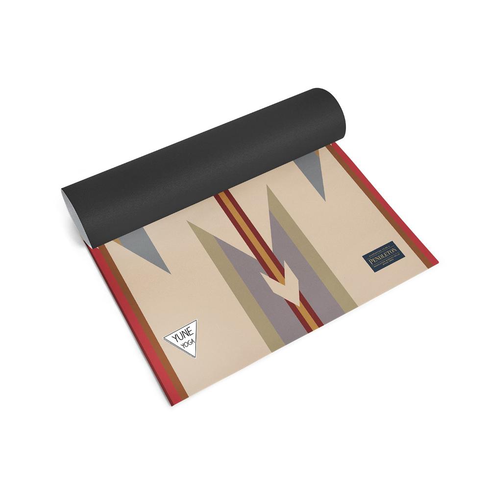 Pendleton x Yune Yoga - Wyeth Trail Yoga Mat Rolled Out