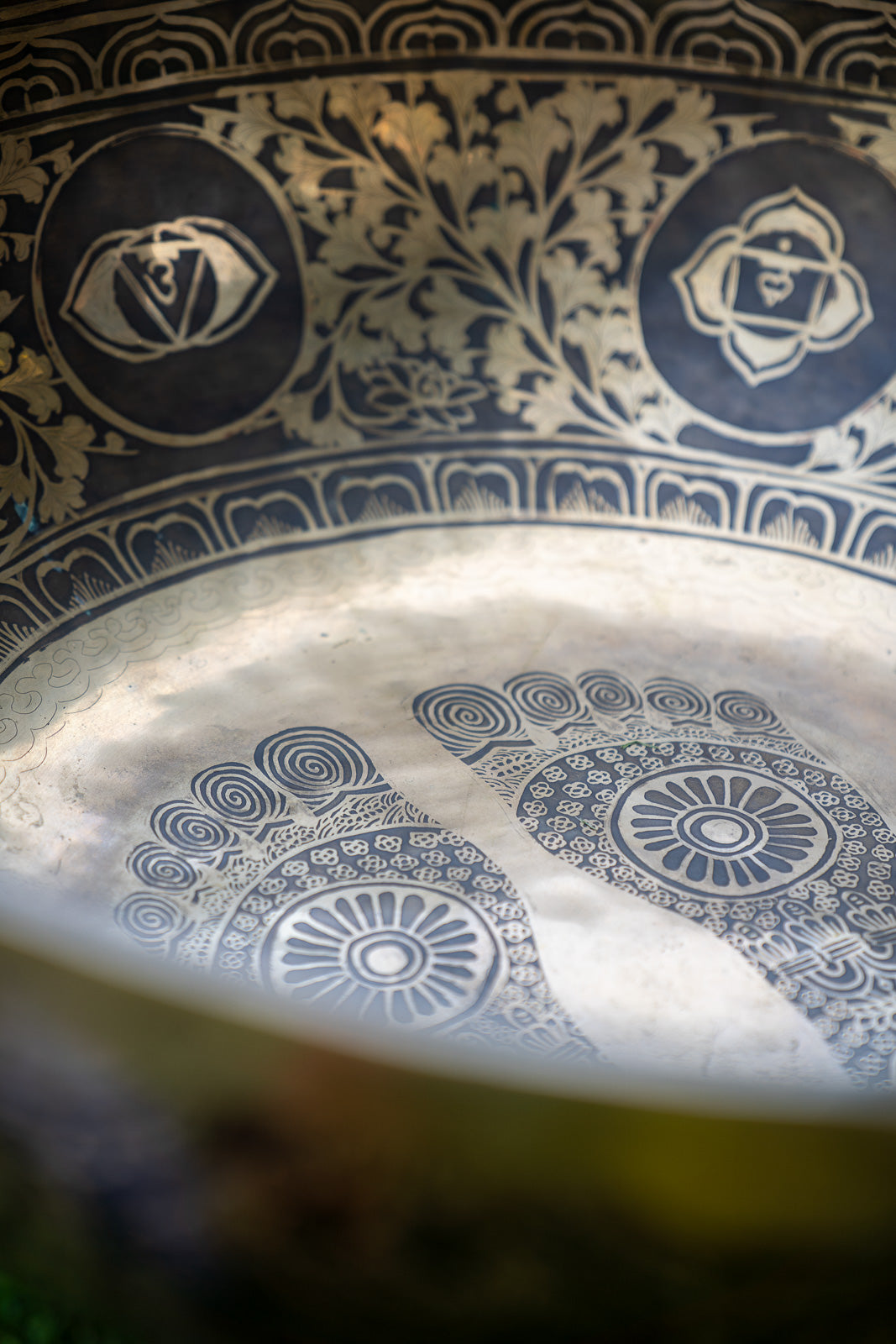 "Portal of Love" Foot Singing Bowl - 22 inches Close Up