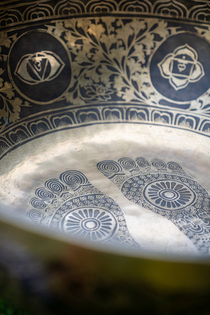 "Portal of Love" Foot Singing Bowl - 22 inches Close Up