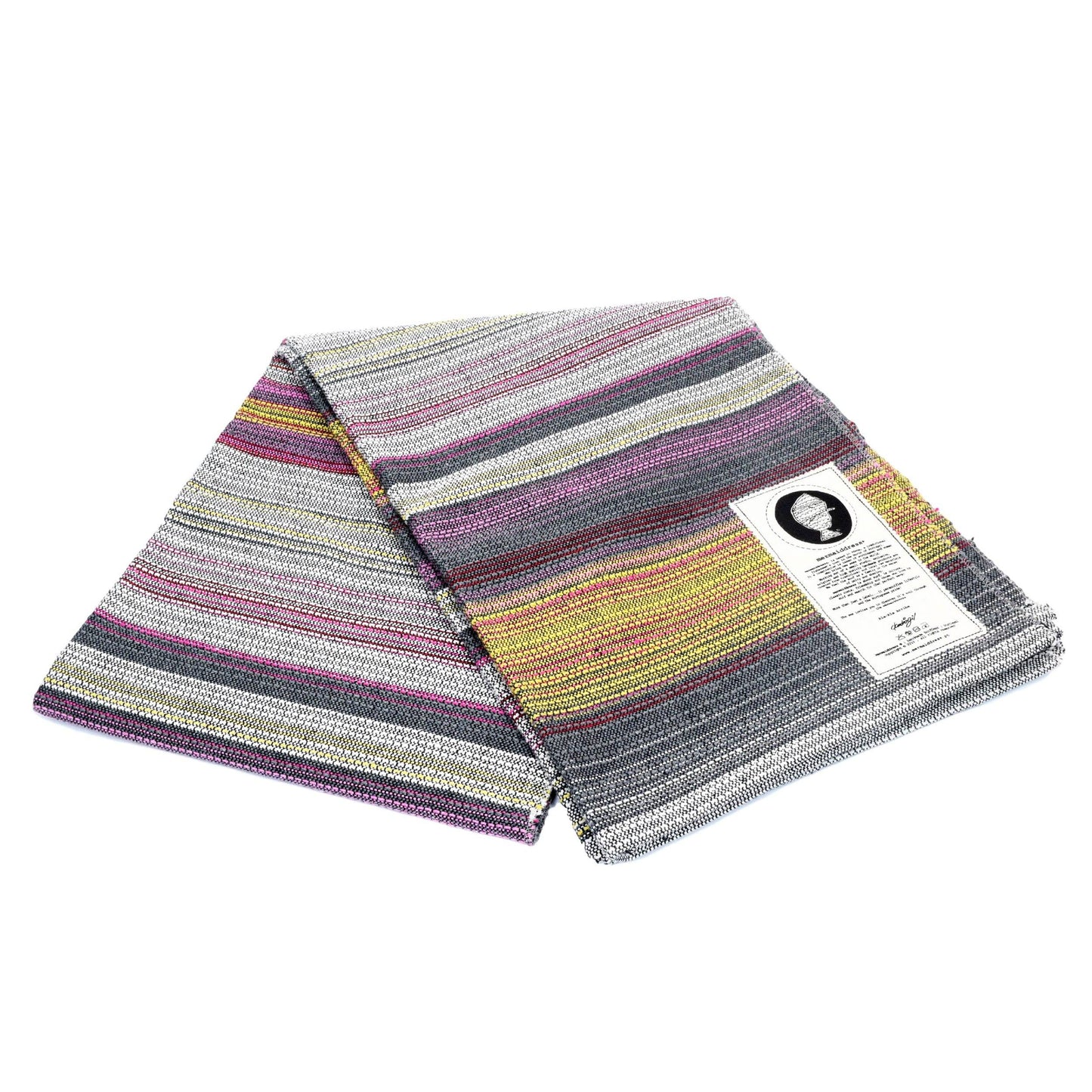 Povoa Grey and Pink Yoga Blanket Fold