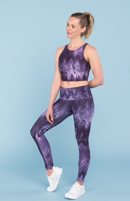 Purple Wave Yoga Pants Yoga Teacher