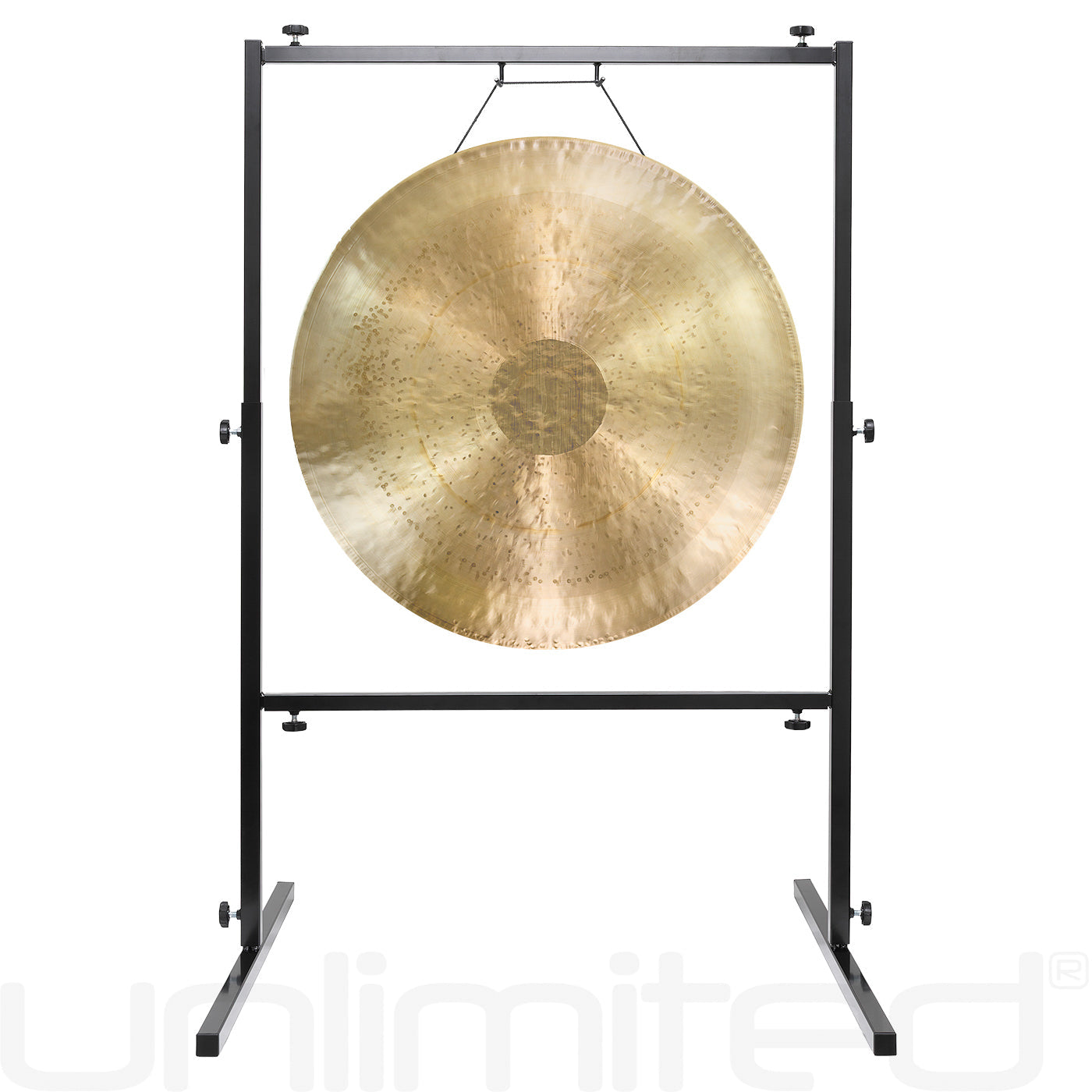 26" Gongs on Rambo Rimbaud Stand White