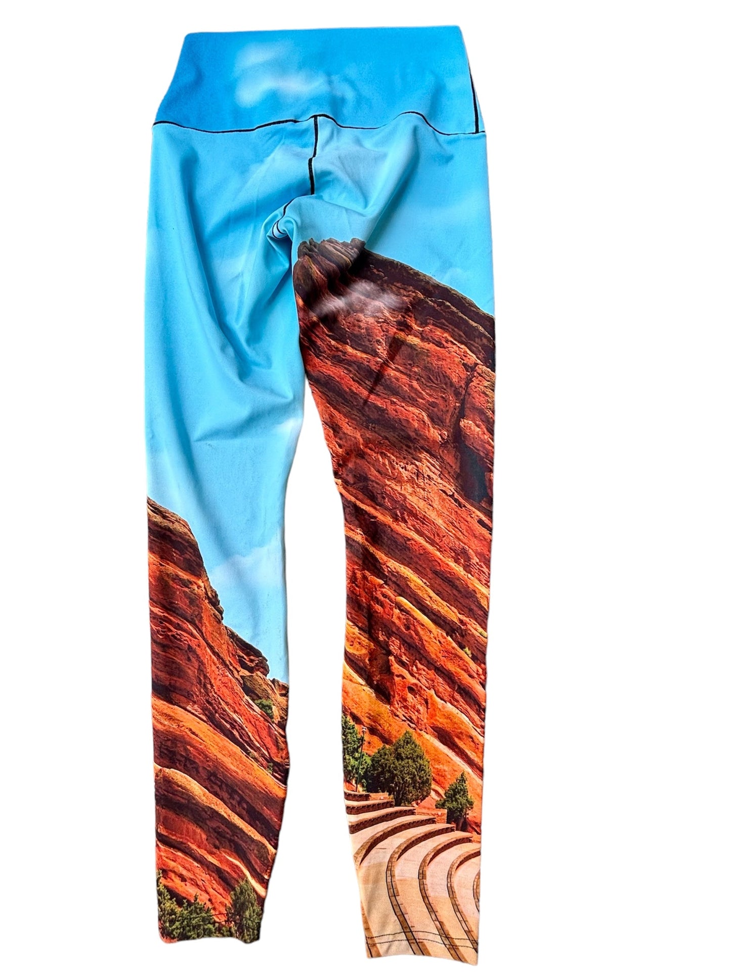 Red Rocks Daytime Yoga Pants Laid