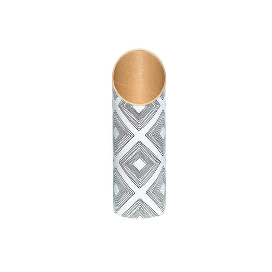 Rhombi Yoga Mat Storage Tube White